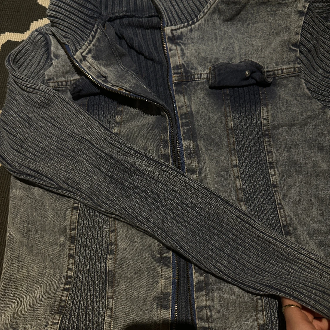 Jeans ribbad Kofta - 90