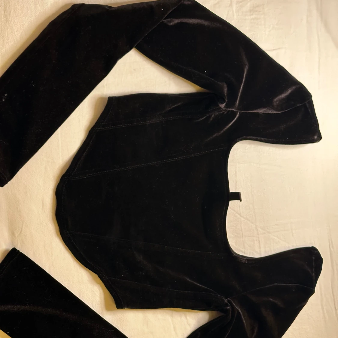 Långärmad korsett-topp