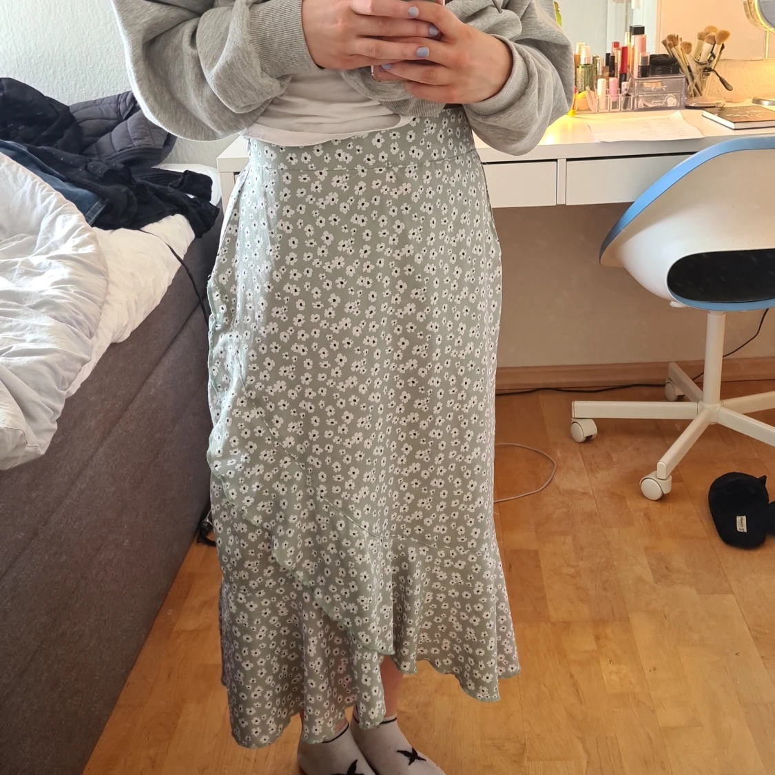 Blommig långkjol - 90