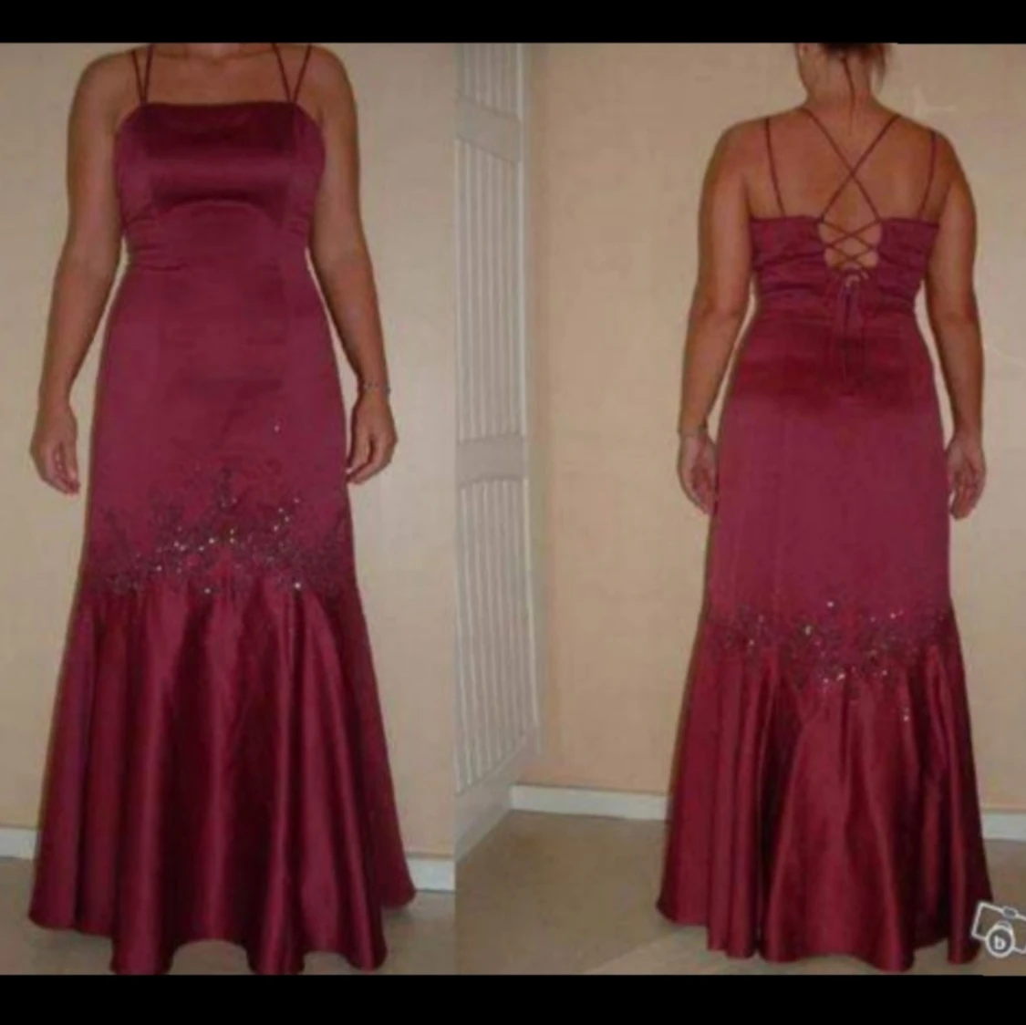 Balklänning Vinröd SUPER FIN!  - 93