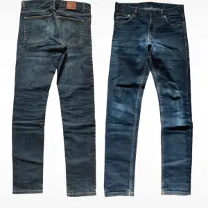 2 par jeans, 1 par mörkblå weekday jeans och 1 par svarta hm jeans m. Perfekt kondition. Pris kan diskuteras 