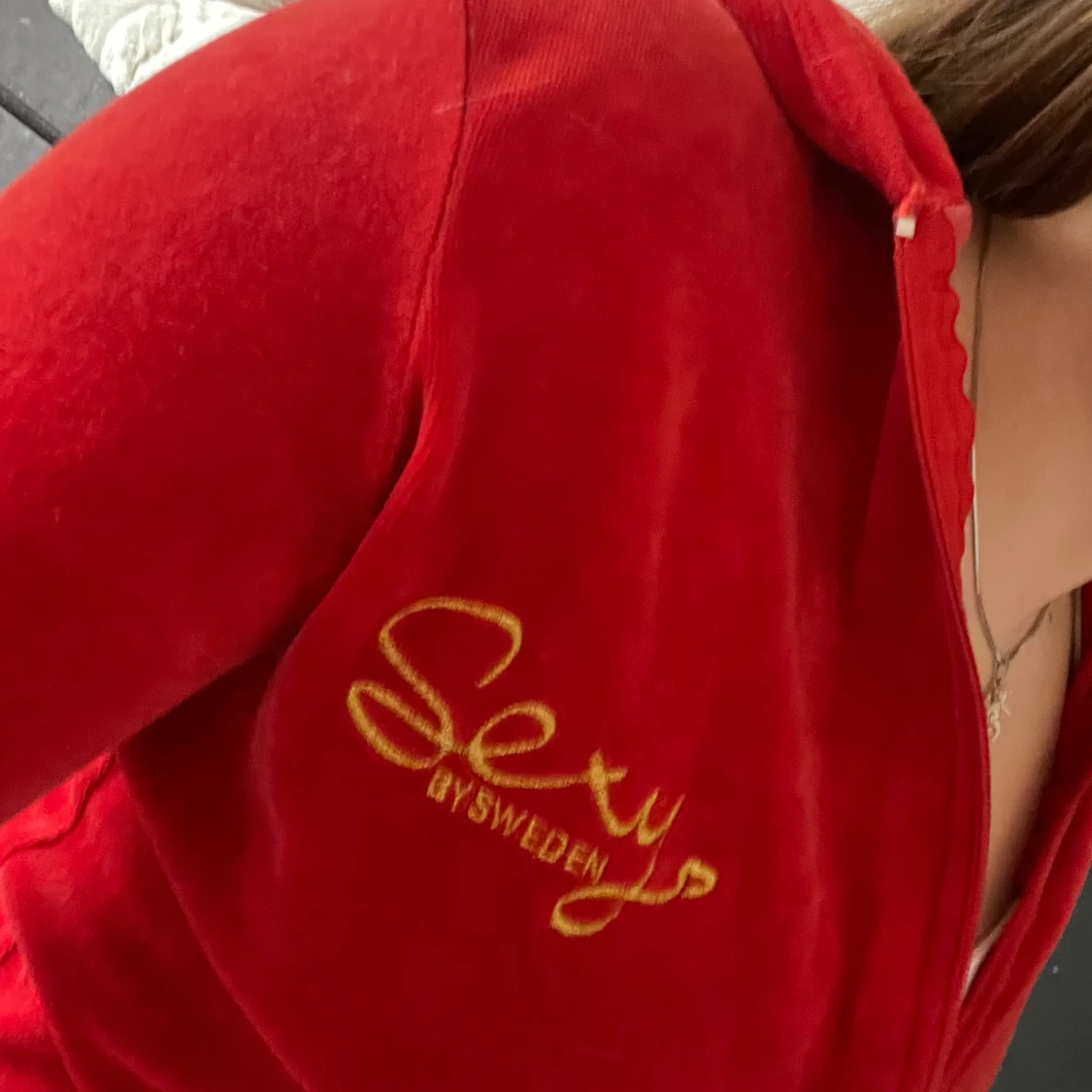 croppad velour zip up - 92