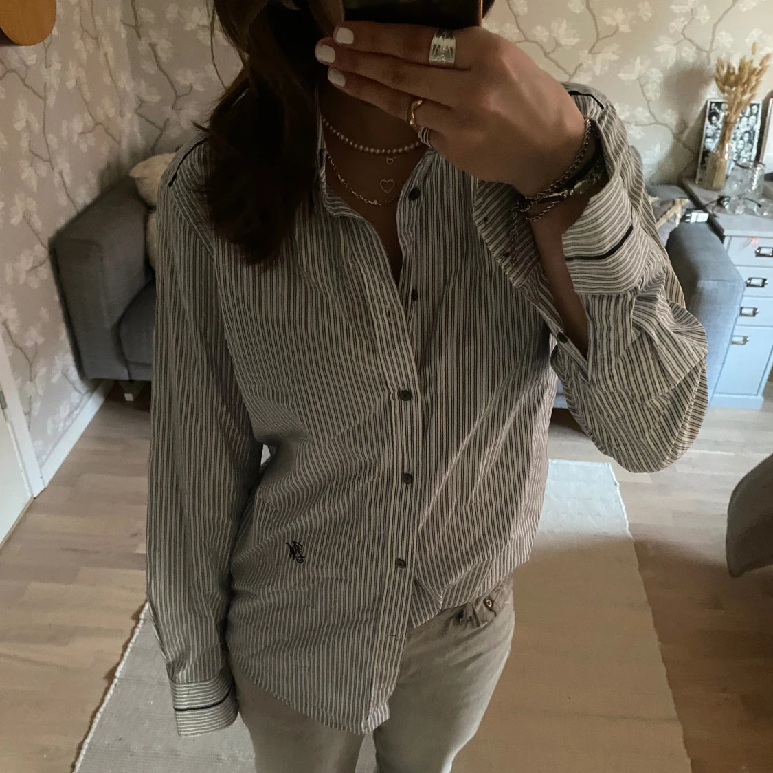 Randig skjorta  - 90