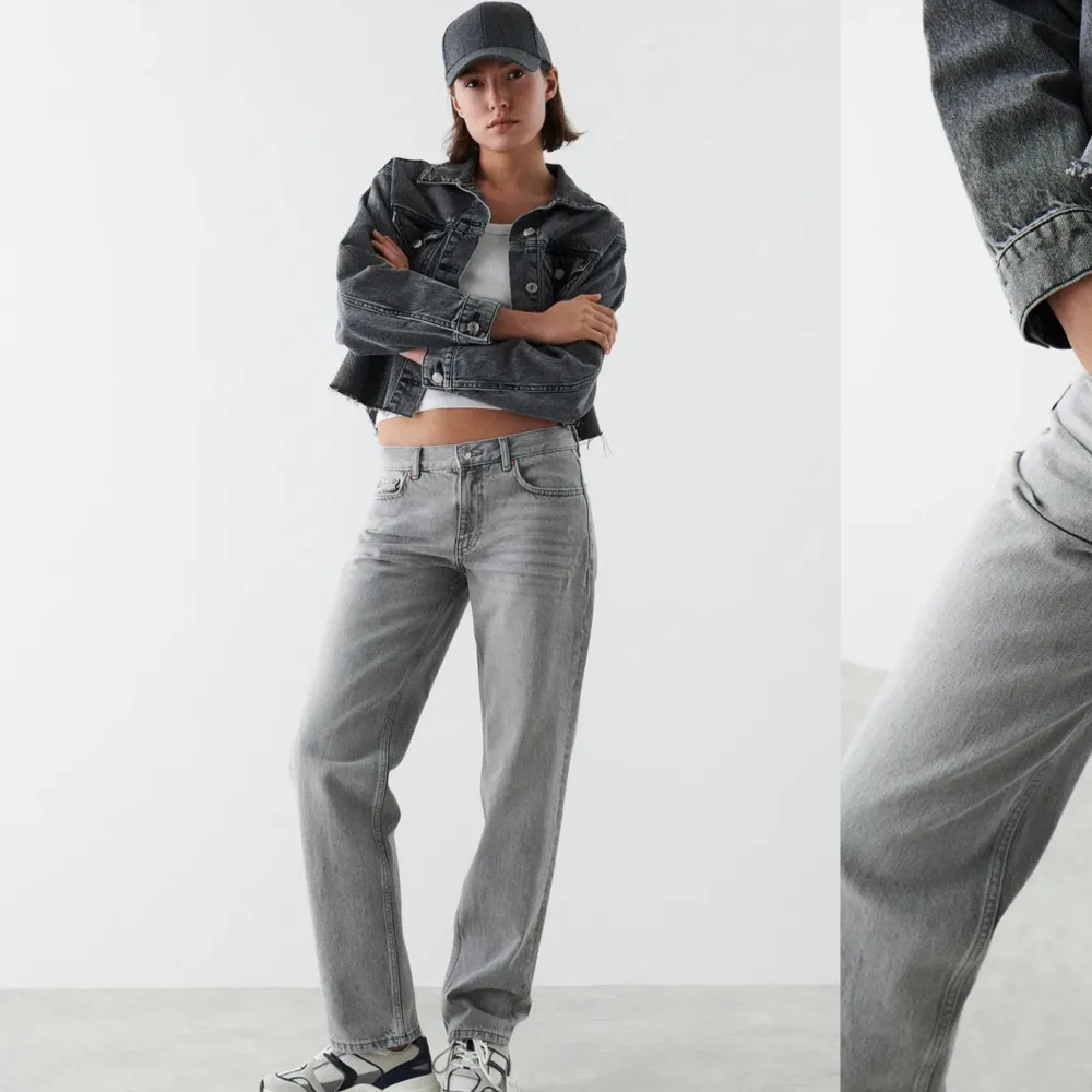 Säljer dessa snygga low waist straight jeans från Gina, de är endast använda ett fåtal gånger och är i väldigt bra skick💞 Hör gärna av er innan ni väljer köp via Plick!. Jeans & Byxor.