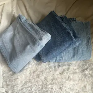 Säljer nu tre par jeans då jag inte använder dom.  Storlek 32 på alla så passar xs ungefär 1 är zara 2 är Monki 3 är asos  100kr st eller 200kr för alla