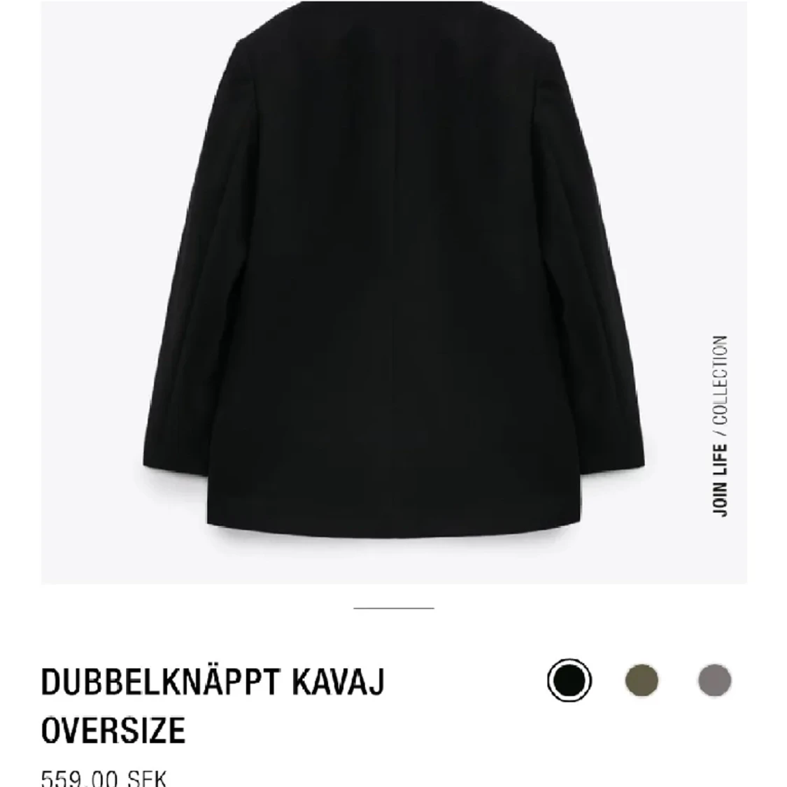 Oversized Svart Kavaj - 91