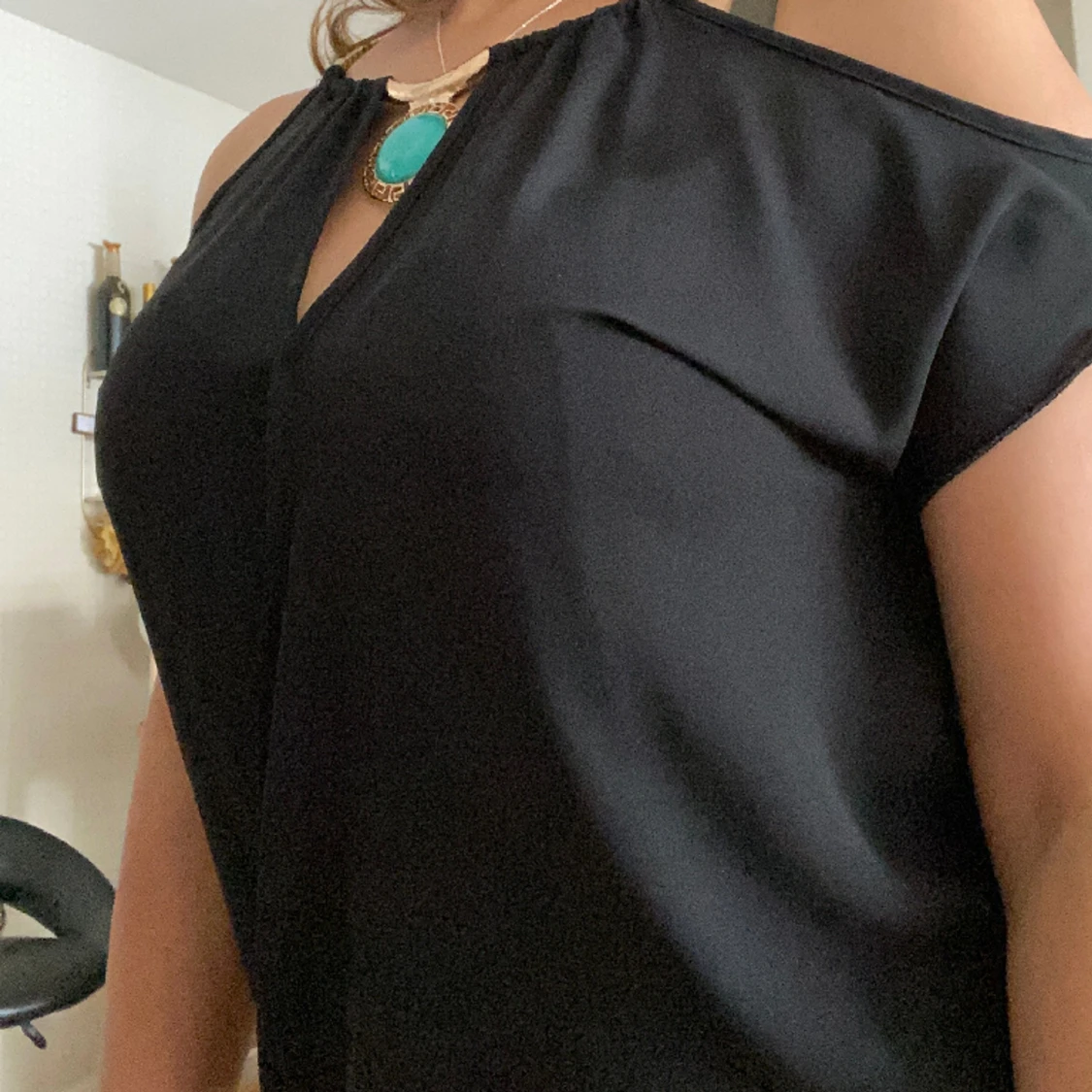 Svart blus. - 90