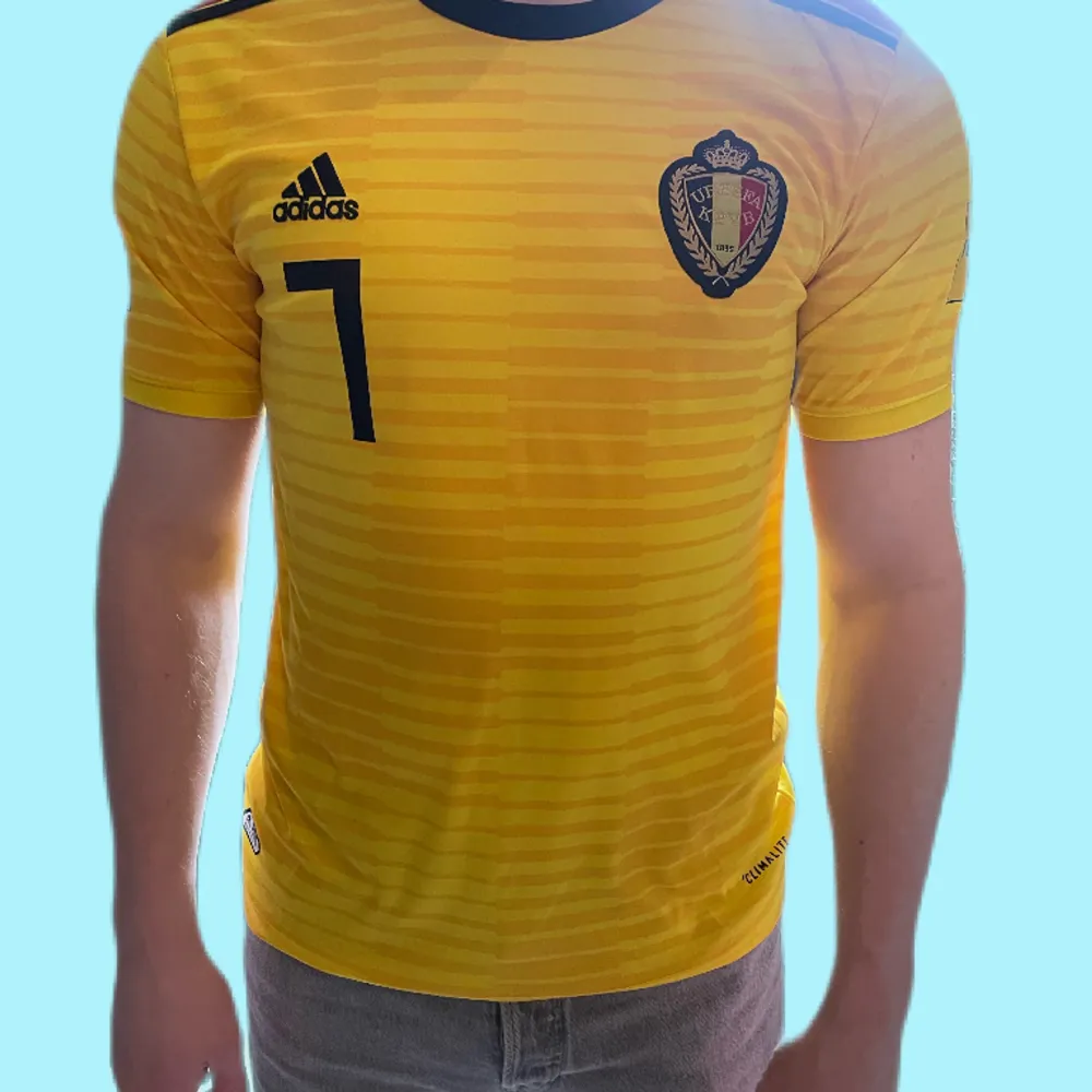 Belgien hemmatröja ifrån kvalet till VM 2018, De Bruyne på ryggen, är en 1:1 kopia. T-shirts.