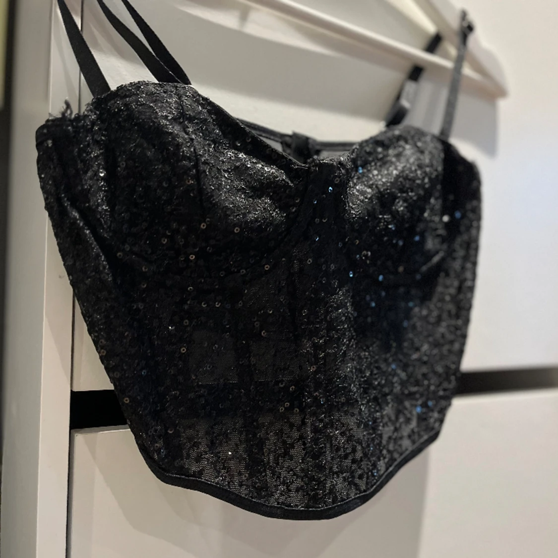 Fest top med paljetter - 90