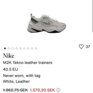 Nike M2K Tekno - Säljer mina fina Nike skor, använda få gånger så därför väldigt bra kvalite! Jag köpte dem för 1800kr men säljer för 1000kr, bra pris! Storlek 38, dam. 💕💕🧸