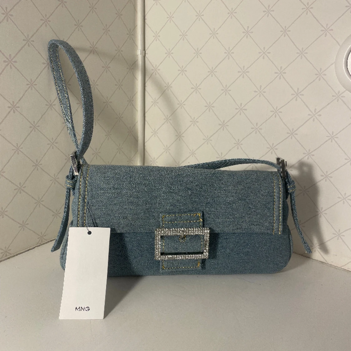 Jeansfärgad handväska - 91