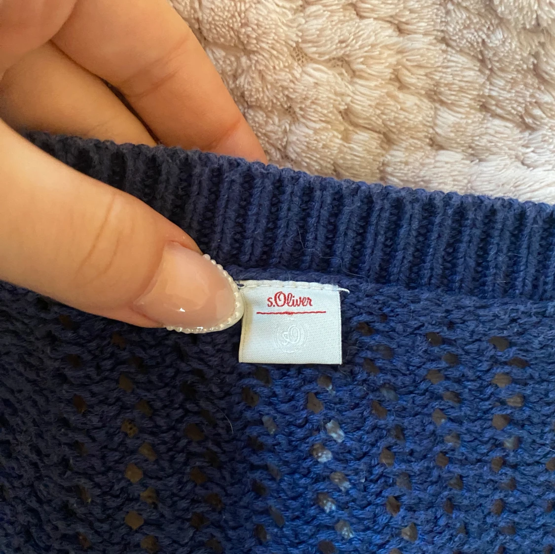 Kortärmad stickad cardigan - 92