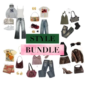 STYLE BUNDLE - Hej!! Jag är en mode intresserad tjej som gör style bundles! All information hittar du på sida 2 och 3! Det går ut på att jag köper kläder second hand till dig utifrån din stil! 🩷