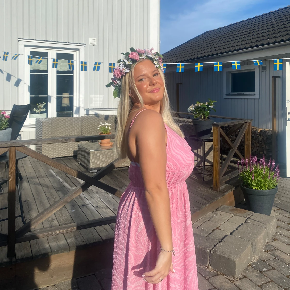 Rosa klänning  - 91