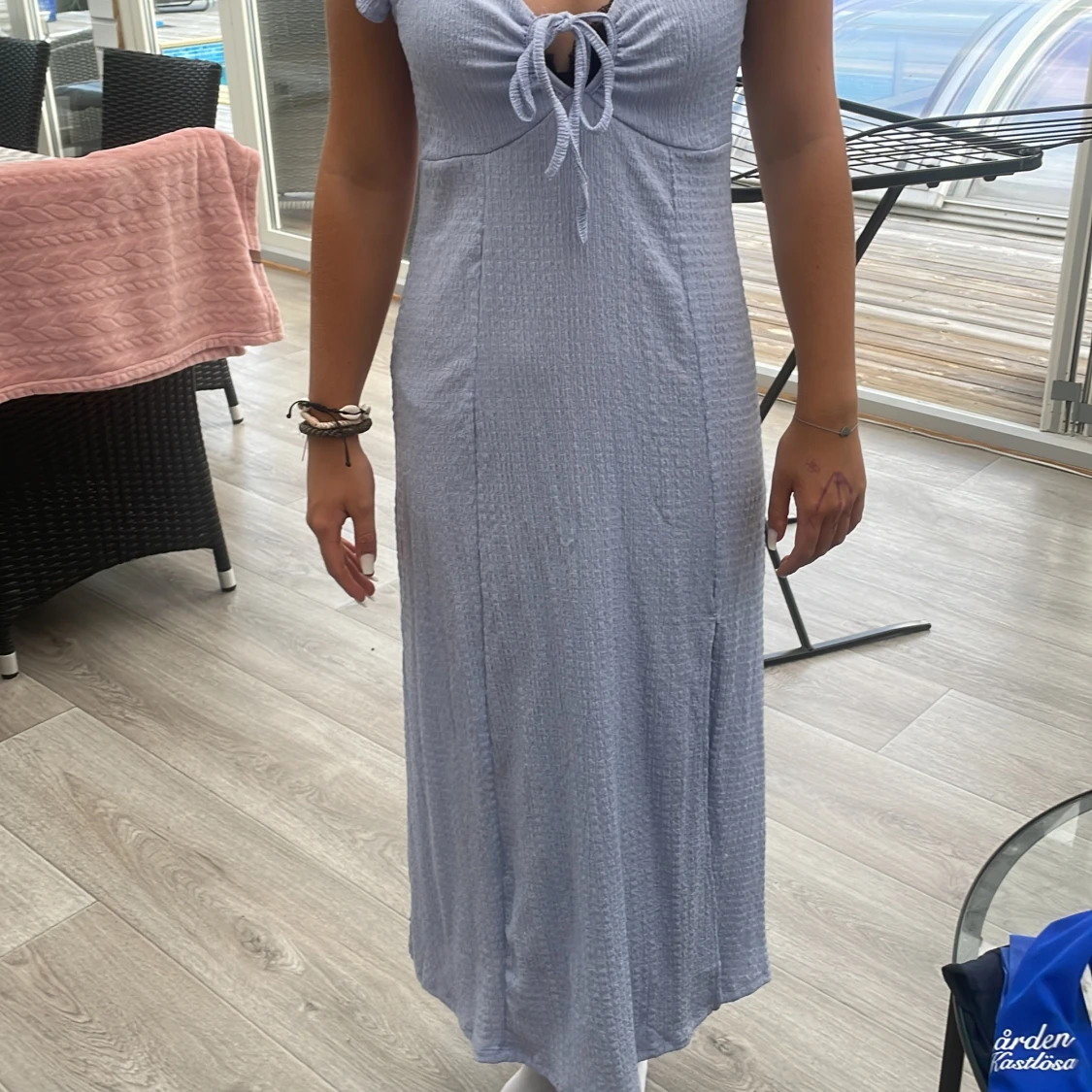 Ljusblå långklänning  - 93