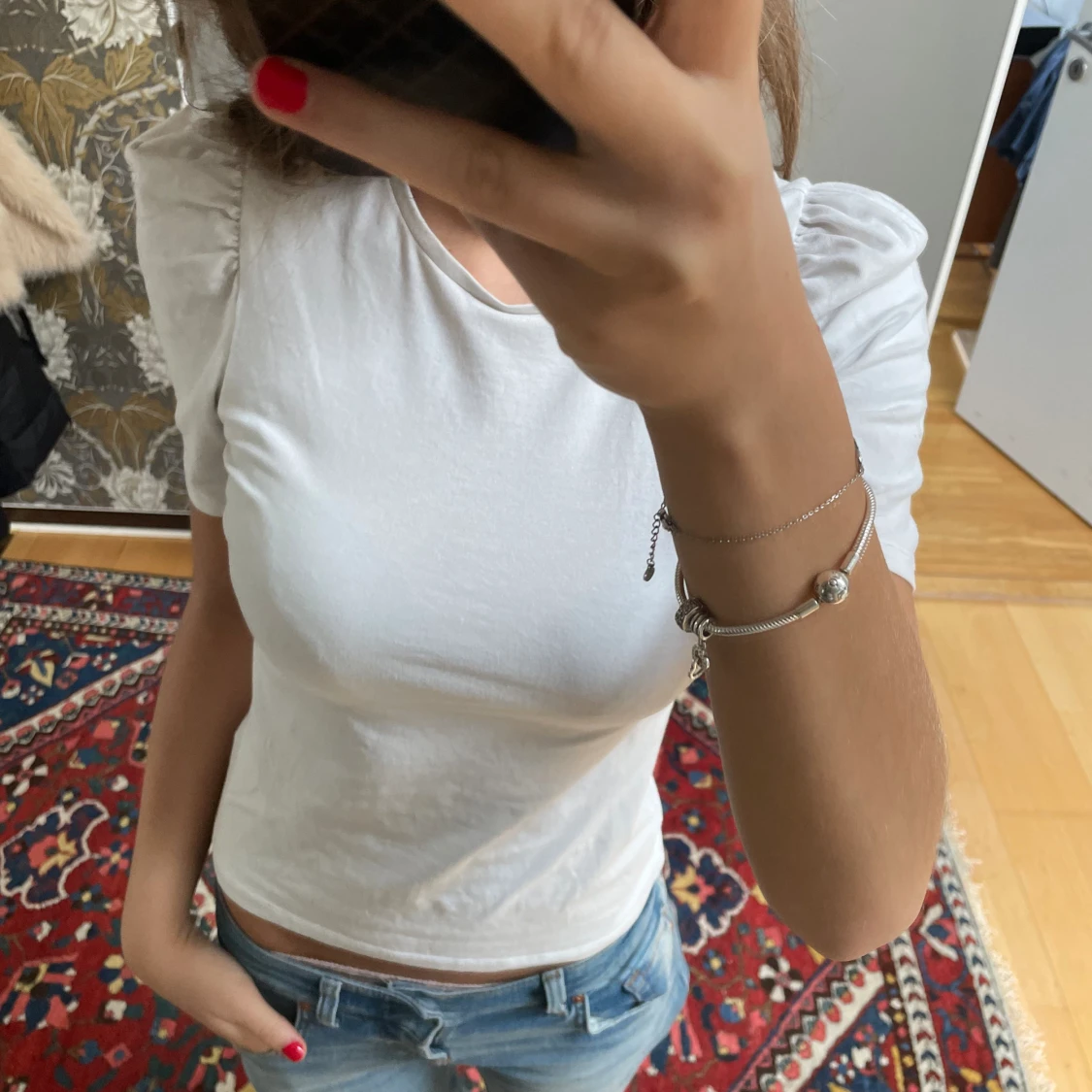 Topp med puffärm  - 91