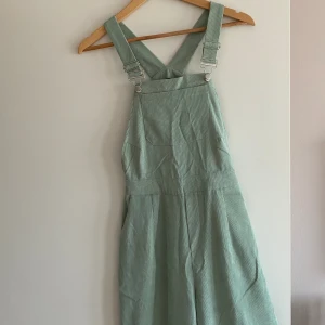 Hängselbyxor - Hängselbyxor i mintgrön. Jättecoola hängselbyxor från NASTYGAL, något noppriga (se bild två). Köpare står för frakten✨