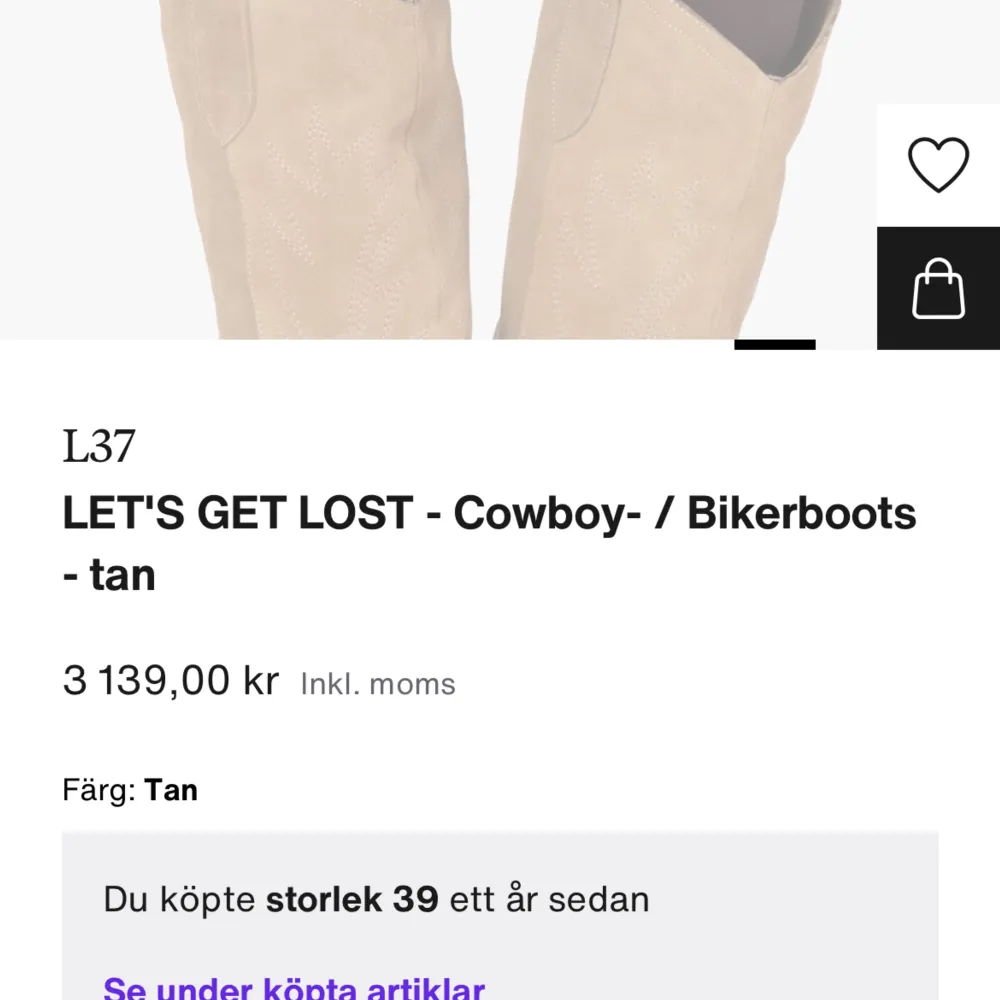 Säljer mina boots från Zalando i storlek 39. Dem är väl använda och har därför gått sönder lite samt fläckar. Jag kan inte tvätta mocka men säker på att de går bort om man kan sånt. Hehe💓 skriv för fler bilder.. Skor.