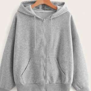Grå zip hoodie  - Super fin zip hoodie 