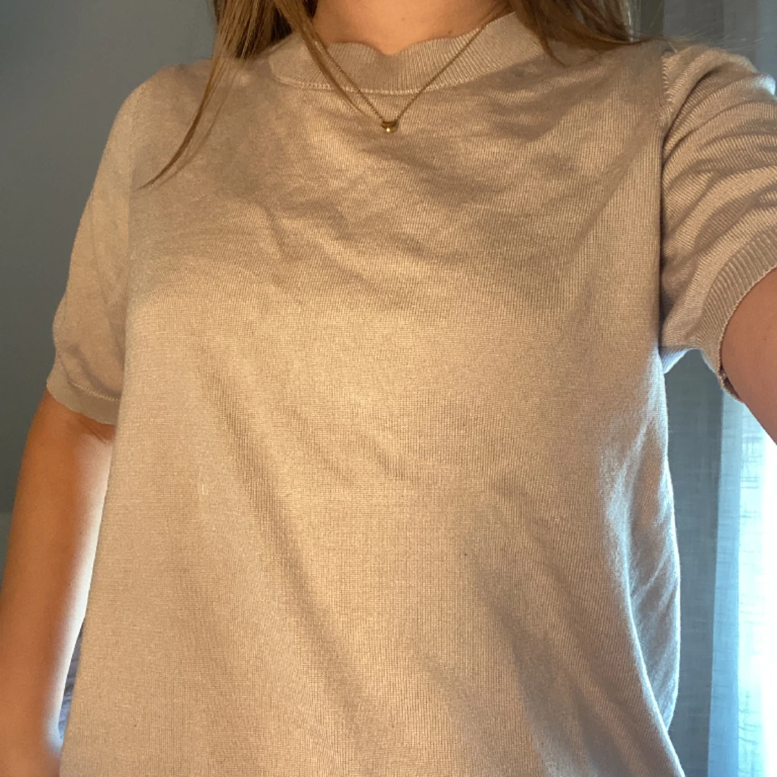 Stickad T-shirt  - 90