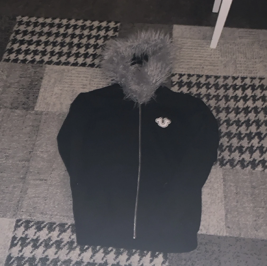 True religion fur zip up