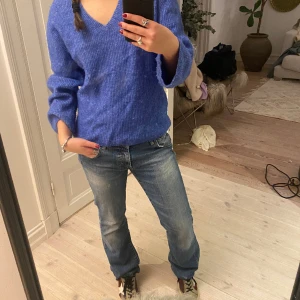 Blå stickad - Jätte fin stickad tröja!