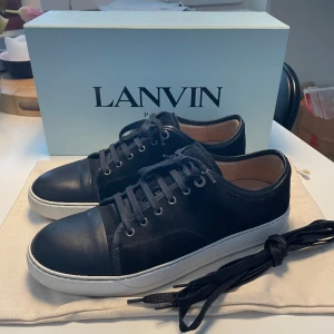 Lanvins - Mörkblåa Lanvins i storlek 44! Skorna är i ett bra skick med inga tydliga defekter! Frågor eller funderingar är det bara att skriva!