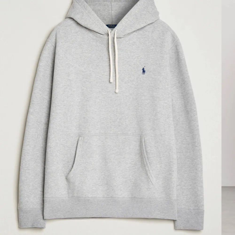 Säljer nu en grå Ralph Lauren hoodie i storlek M( lite mer som L) Aldrig använd och är i nyskick.  Fundera inte att skriva vid frågor. Pris kan diskuteras.. Hoodies.