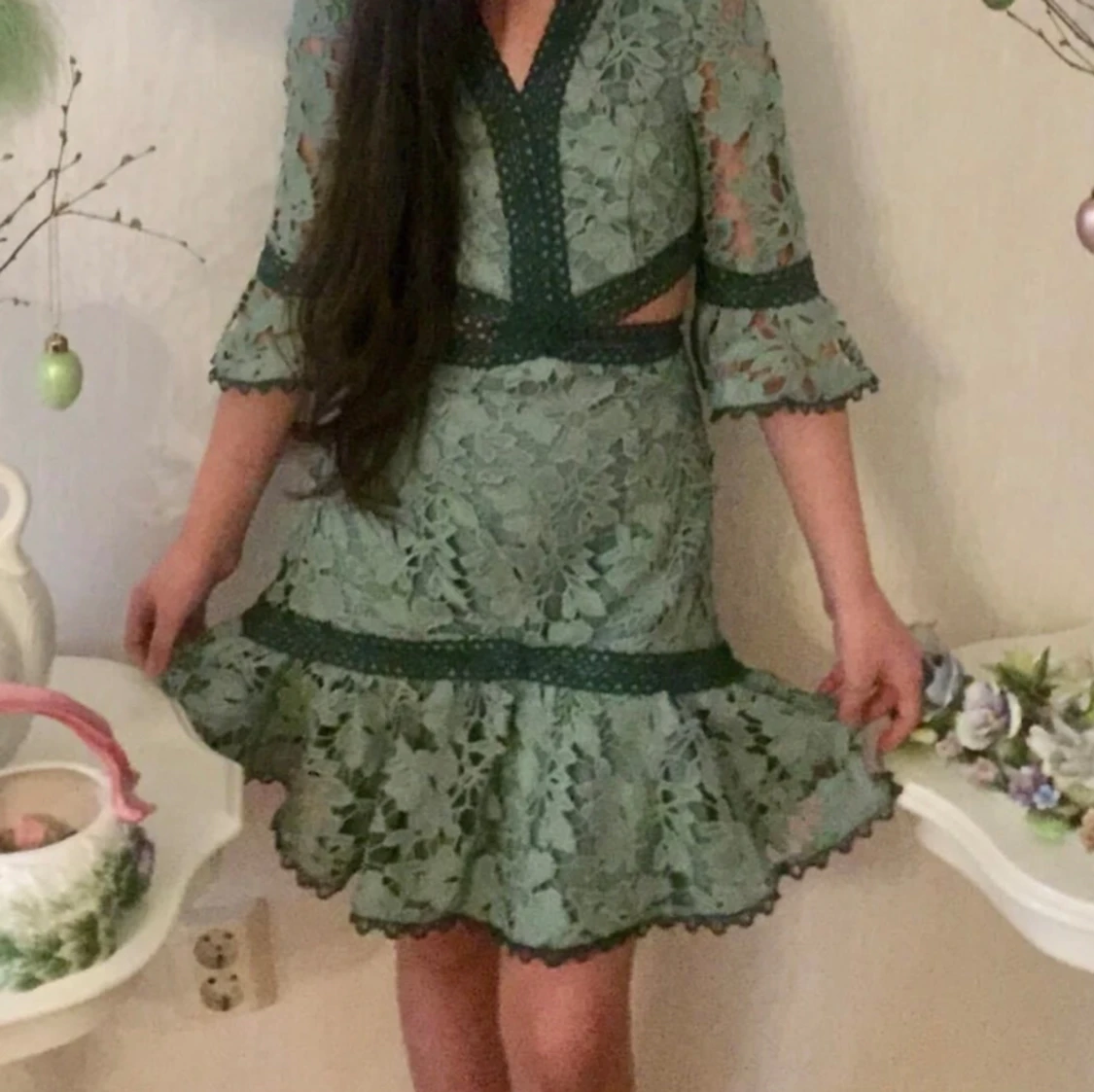 Marlo kids broderad klänning kalas skolavslutning bröllop vår sommar