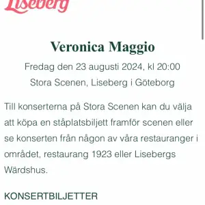 Söker 3st biljetter till Veronica Maggio den 23:e Augusti på Liseberg