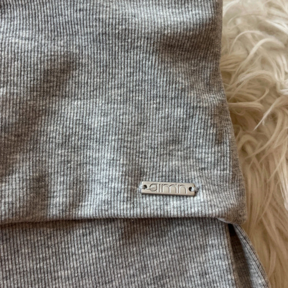 Grå ribbade byxor från Aim'n XS - 2