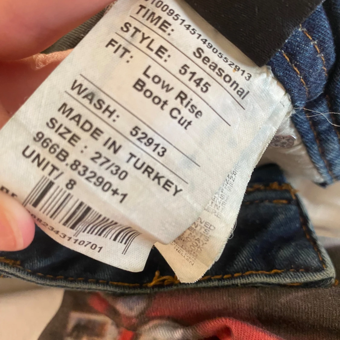 Blå bootcut jeans från LTB, lågmidjade  - 2