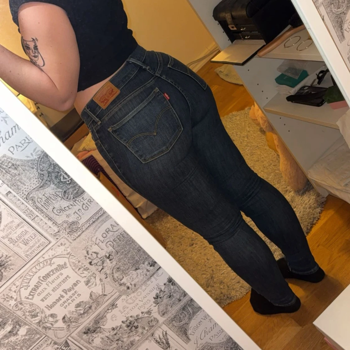 Levi's 710 Super Skinny jeans blå - 1