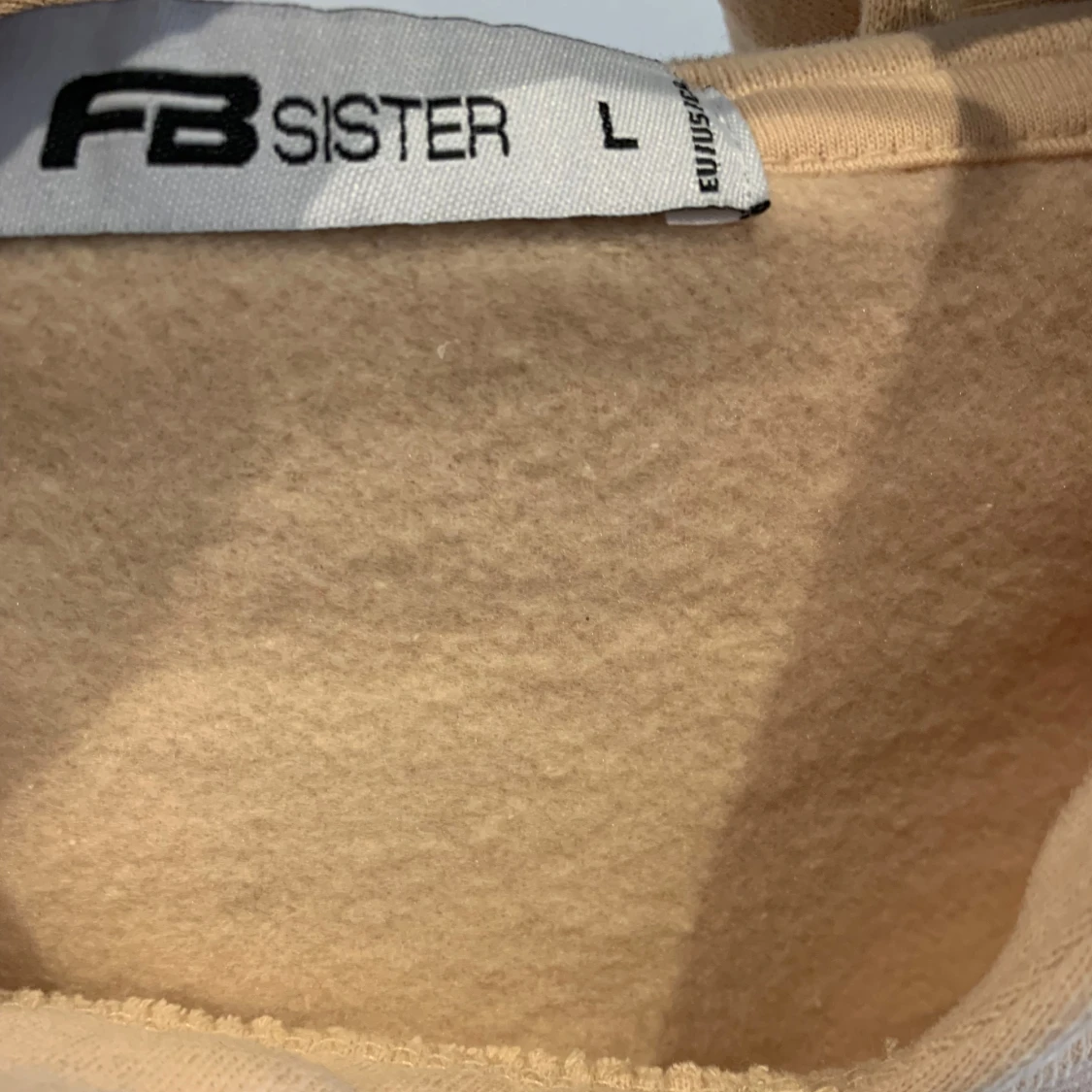 Beige hoodie med tryck 'Good Things' - 4