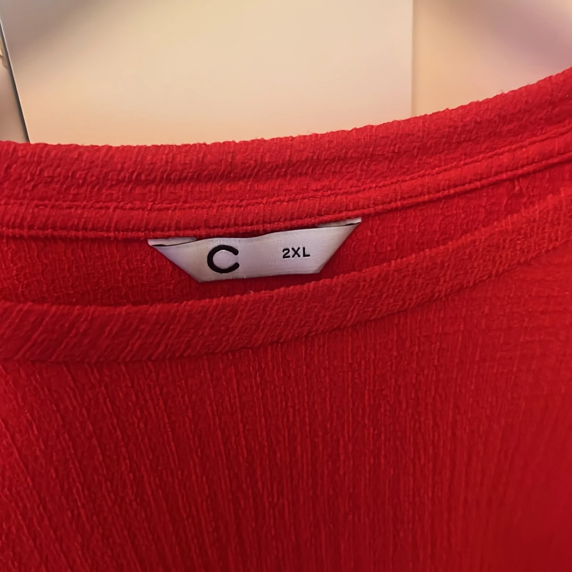 Röd långärmad tröja från C, 2XL - 1