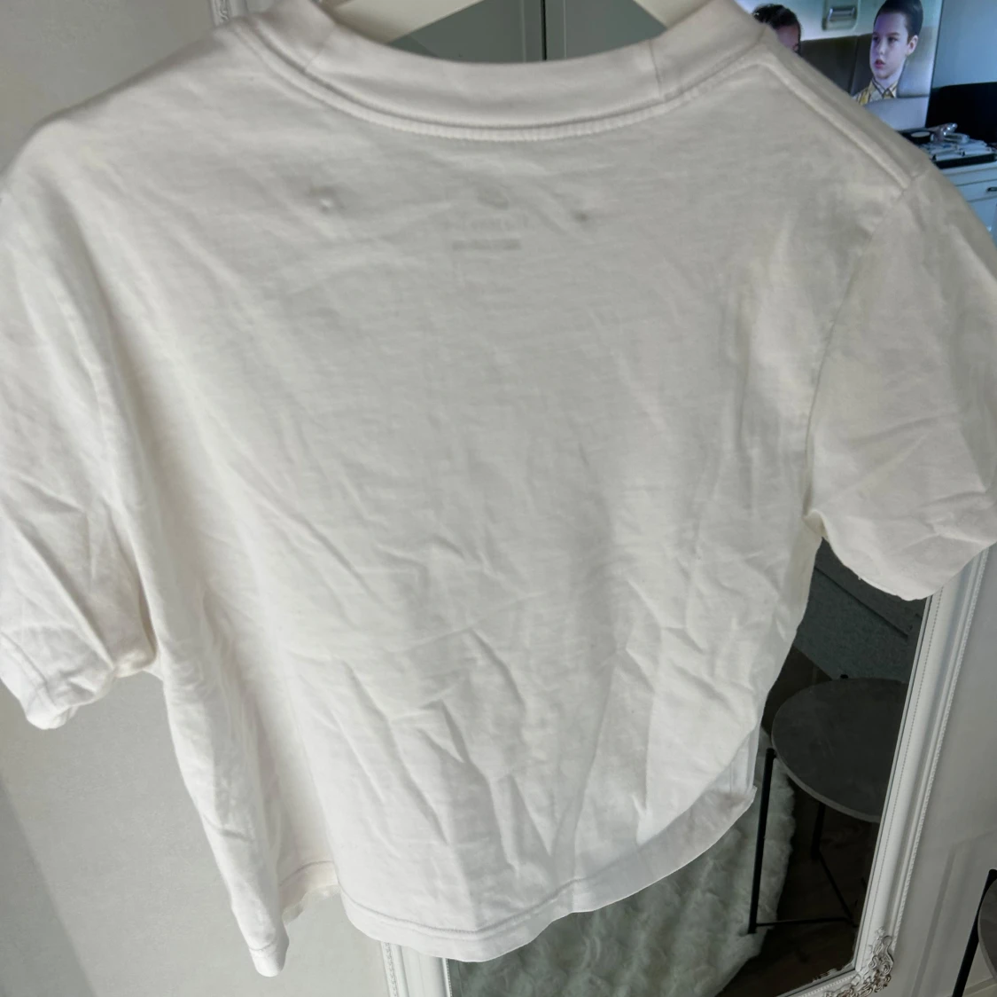 Vit croppad t-shirt från Nike - 3