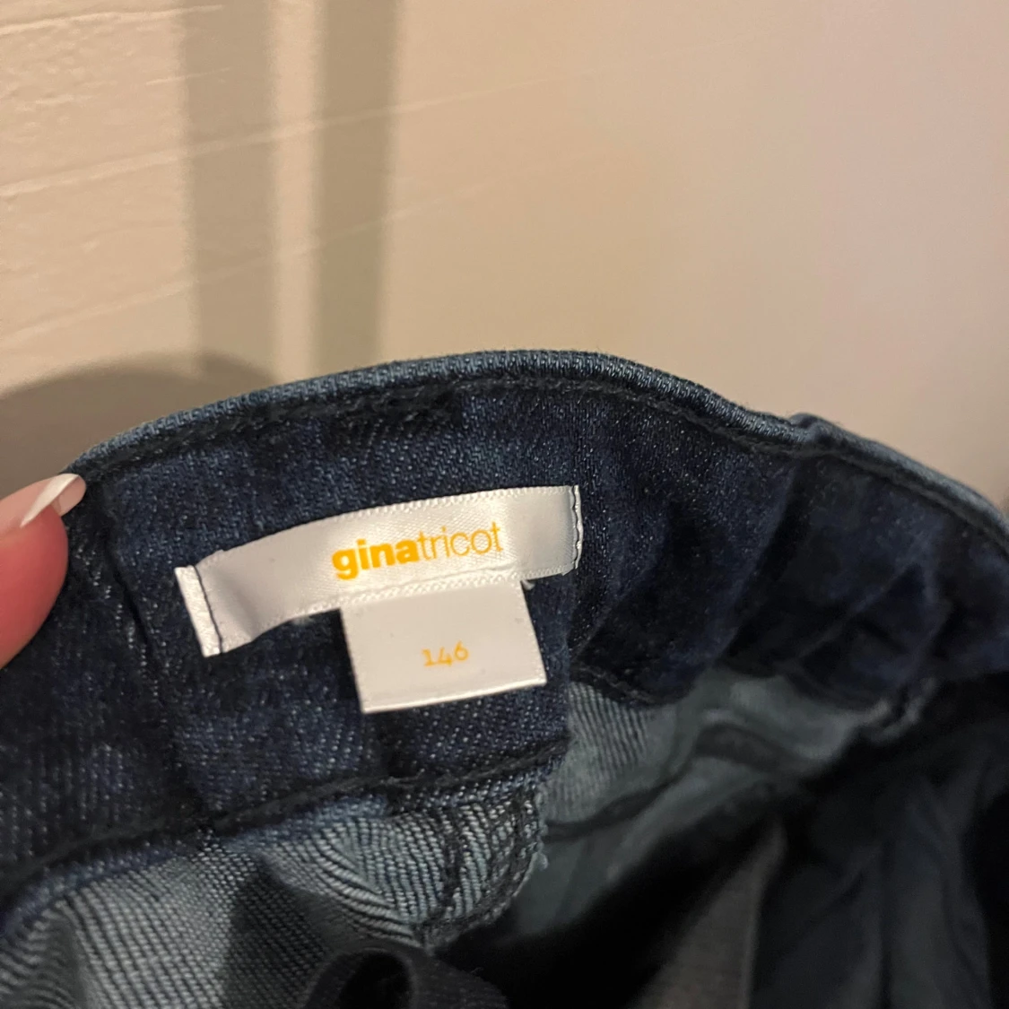 Mörkblå bootcut jeans Gina Tricot - 2