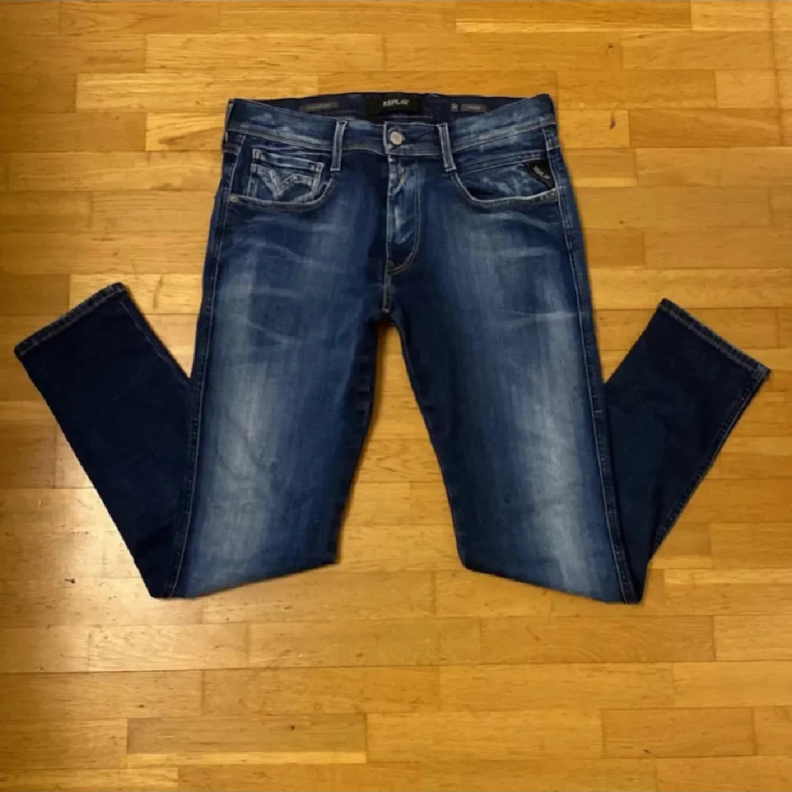 Blå Replay Anbass jeans herr - 2