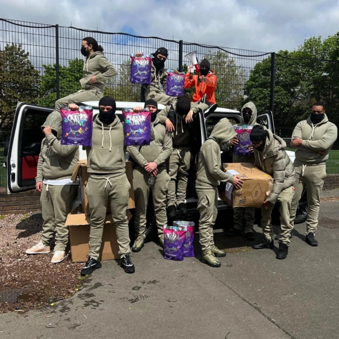 Sällsynt ”synaworld” tracksuit i färgen sage green - 90