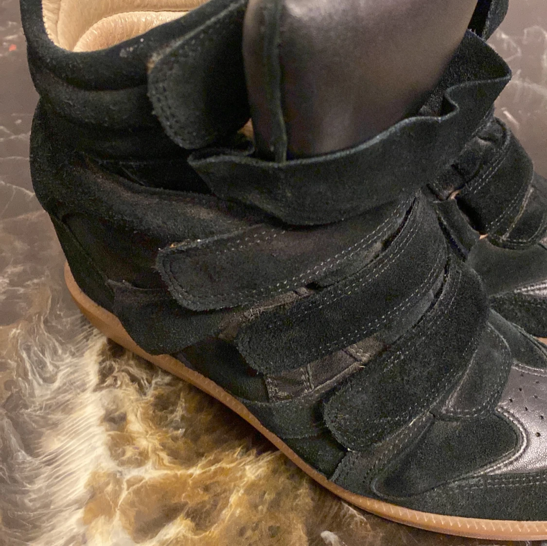 Svarta kilklackssneakers från Isabel Marant - 2