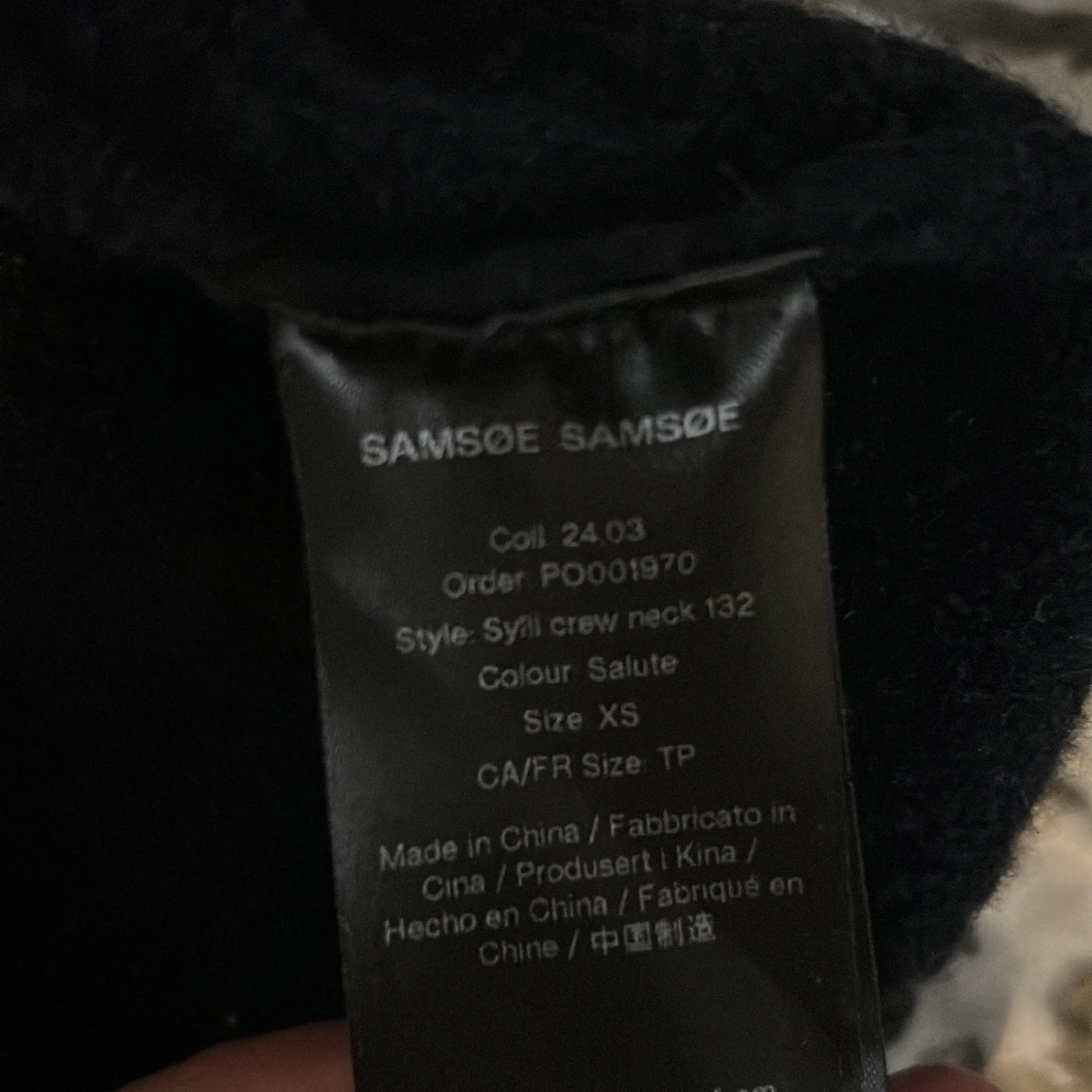 Mörkblå stickad tröja från Samsøe Samsøe - 2