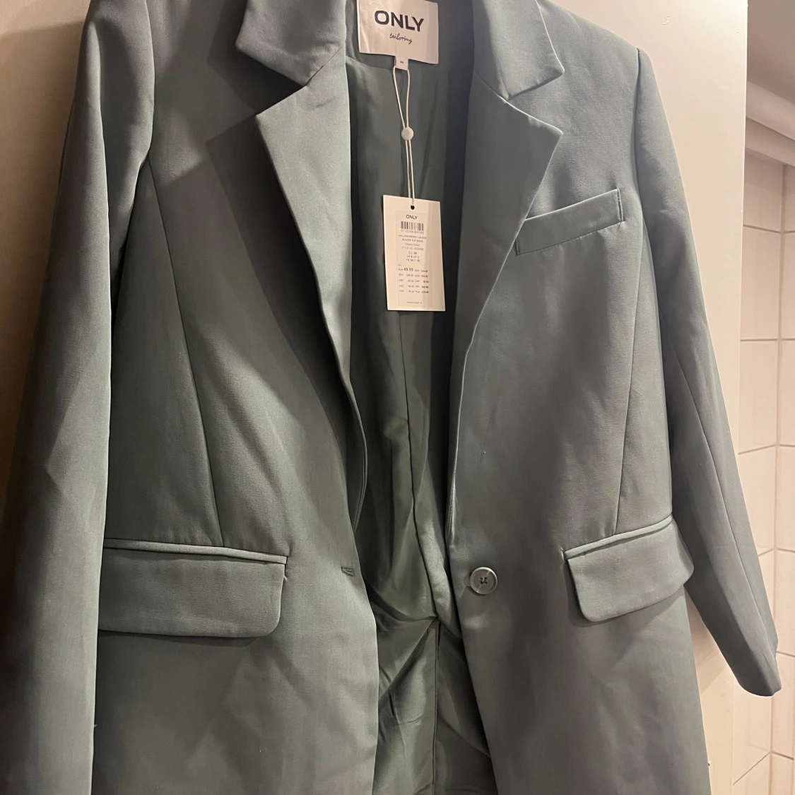 Mynta grön oversized kavaj