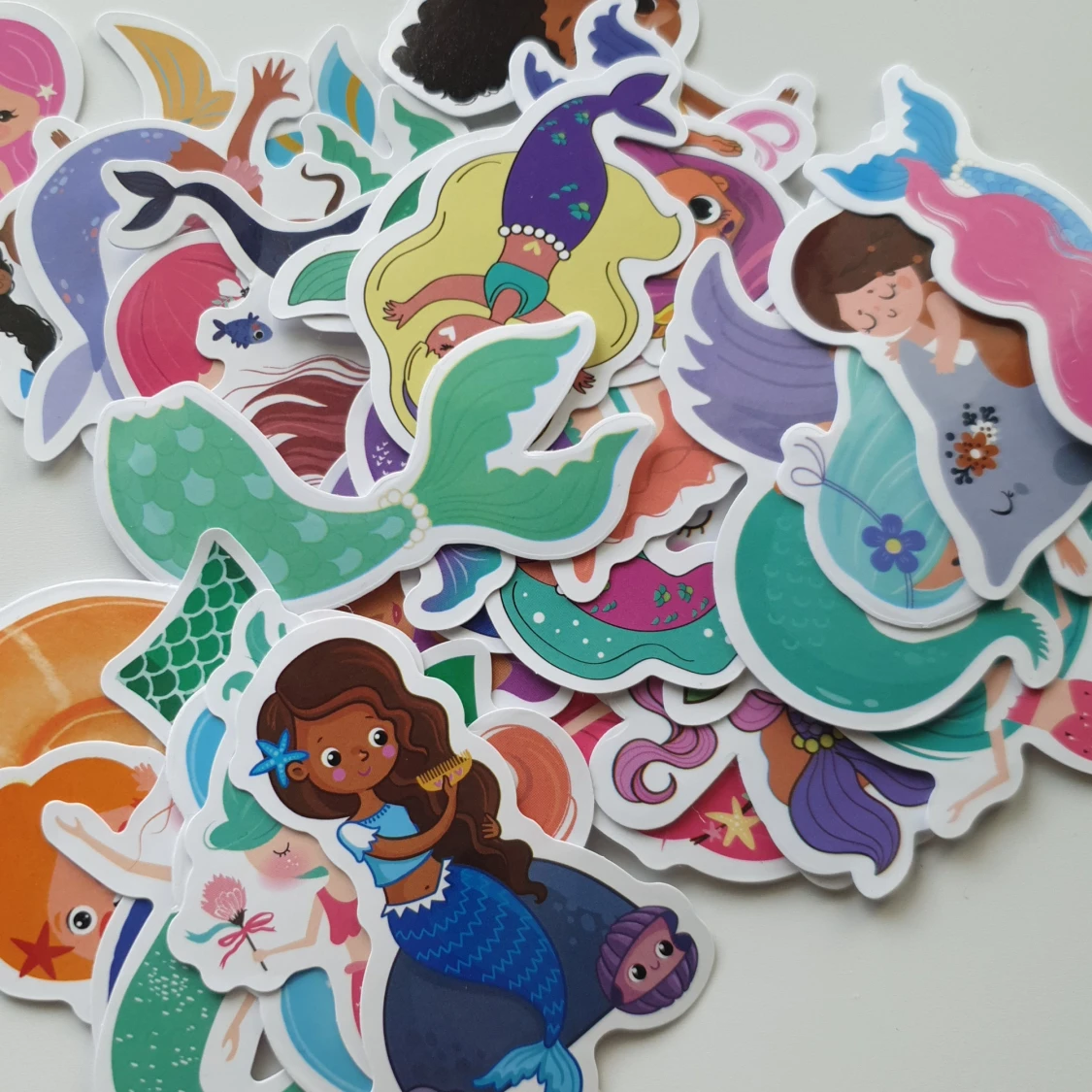 40st sjöjungfru klistermärken/stickers 