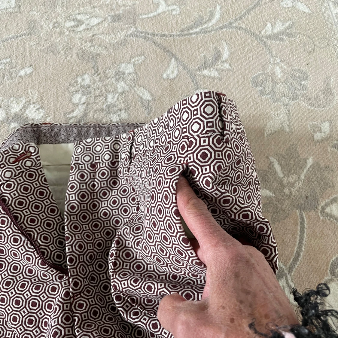 Bruna mönstrade shorts från Zara Man - 3