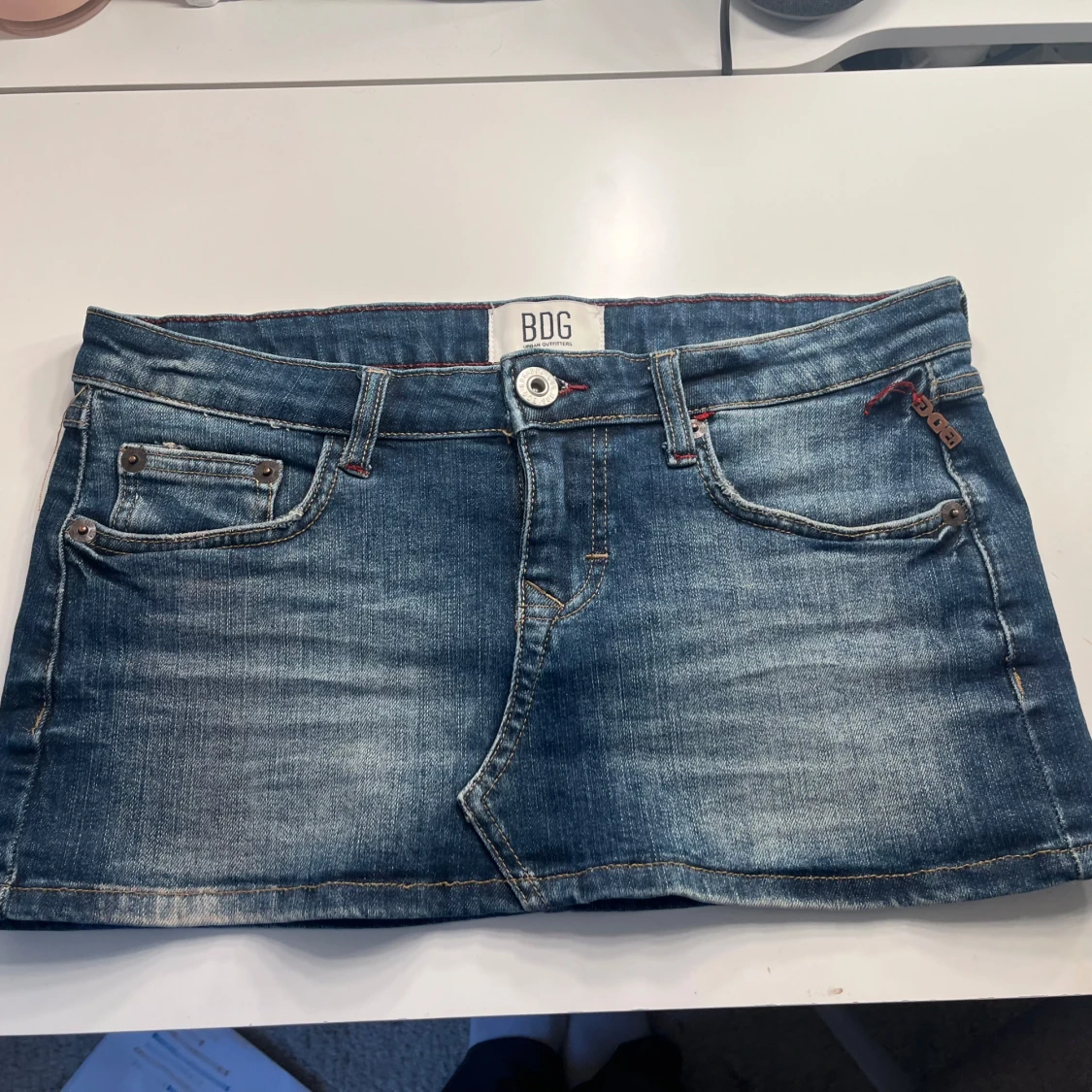 Mini Jeanskjol med Låg midja 