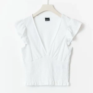 Vit topp gina  - Super söt knappt använd