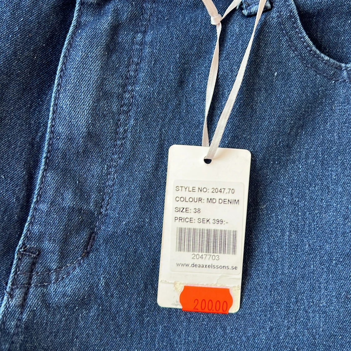 Mörkblå jeans från Dea Axelssons, stl 38 - 1