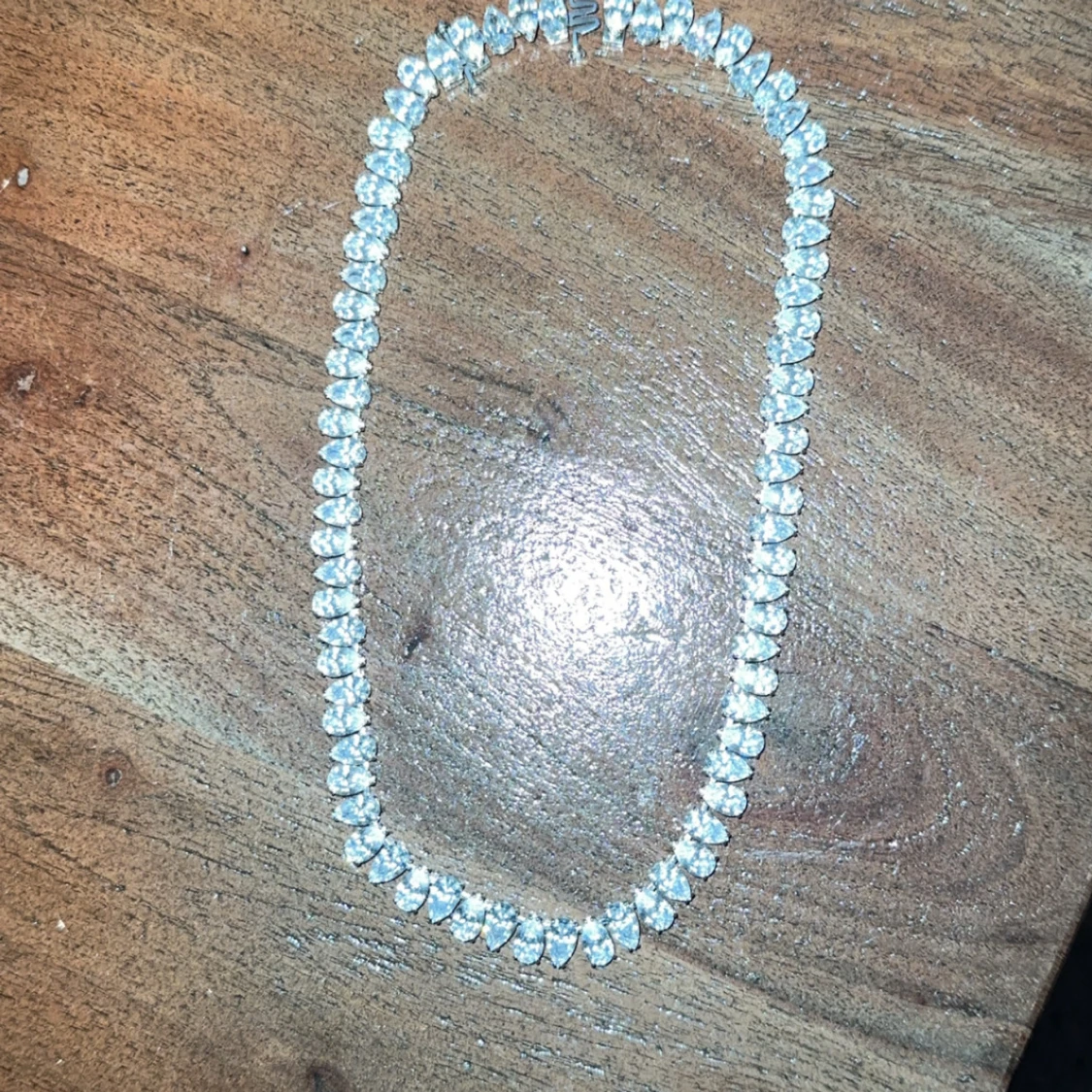 Swarovski halsband med droppformade stenar - 2