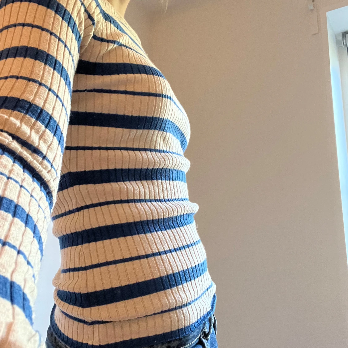 Randig ribbad tröja från H&M - 1