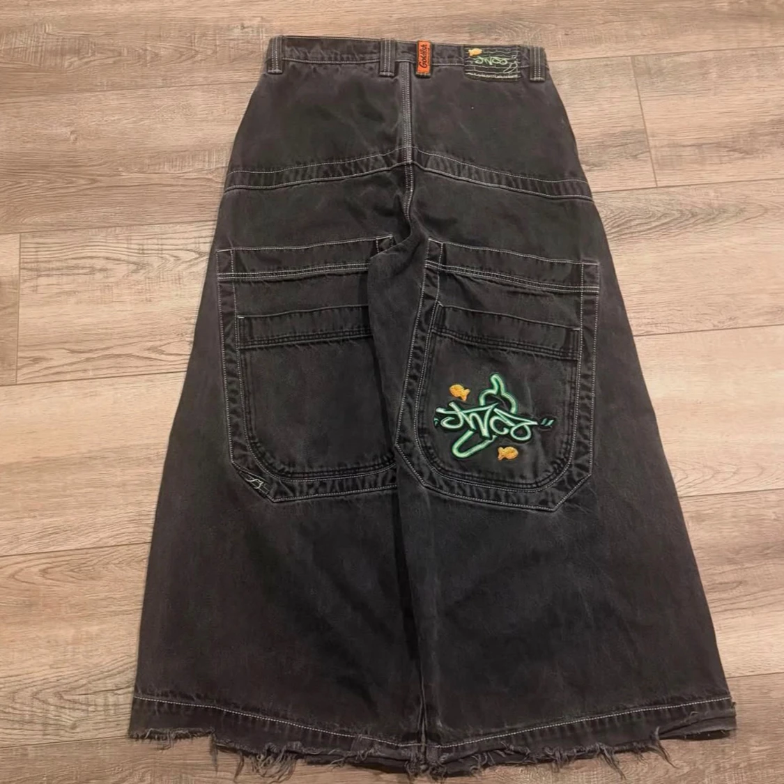 Svart lång jeanskjol från JNCO - 1